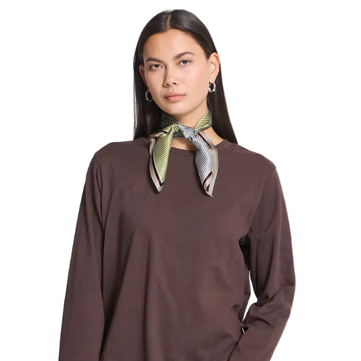 Ichi Womens Scarf Eda Coffee Bean