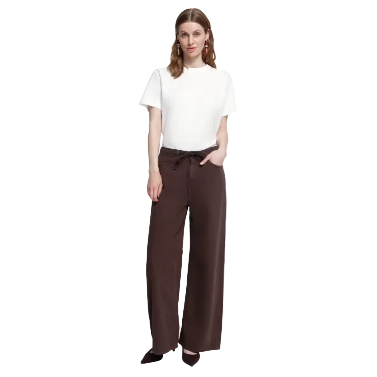 Ichi Womens Jean Hezano Wide Chicory Coffee