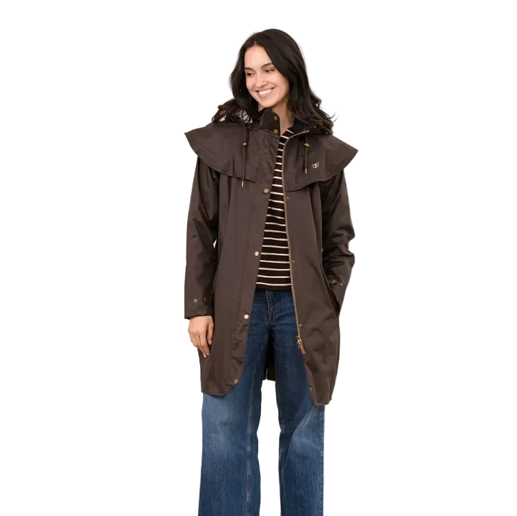 Lighthouse women's Outrider chocolate brown waterproof coat
