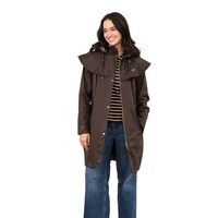Lighthouse Womens Waterproof Coat Outrider Chocolate