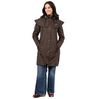 Lighthouse Womens Waterproof Coat Outrider Chocolate