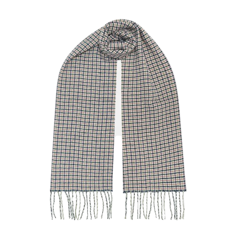 Lighthouse women's Heritage scarf in navy, pink and cocoa