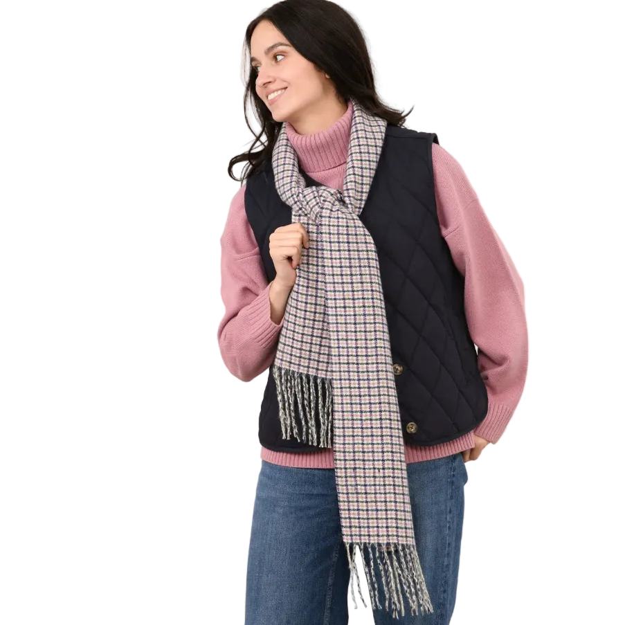 Lighthouse Womens Heritage Scarf Navy/Pink/Cocoa