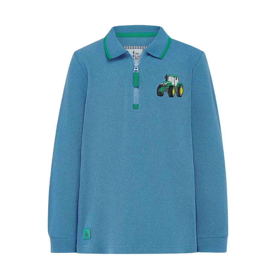 Lighthouse Boys Top Pier Green Tractor