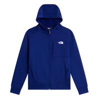 The North Face Teen Jacket Performance Fleece Full Zip Hooded Bold Blue