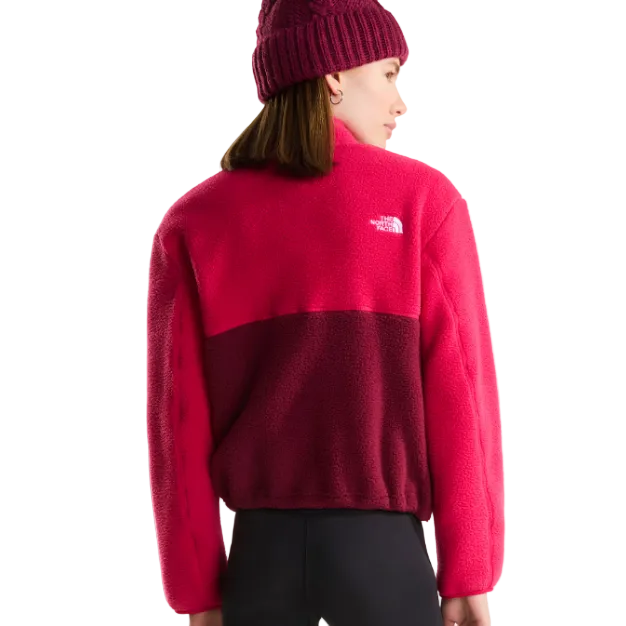 Women's Yumiori 1/4 Zip Fleece Jacket Burgundy Crush