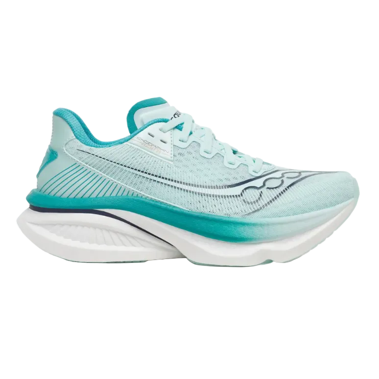 Saucony Endorphin Azura women's spa and tranquil turquoise running trainer