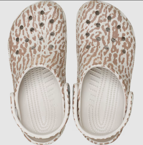 Crocs Classic Pop Animal women's cocoa creme clog