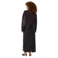 Kaffe Womens Pullover Grith Knit Dark Grey Melange/Fudge