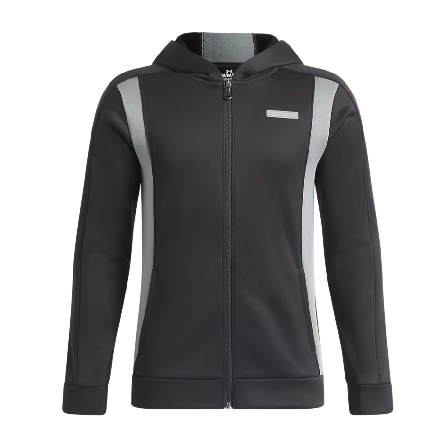 Under Armour Boys Fleece Winter Full Zip Ultimate Black/Clay Green