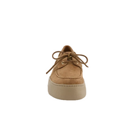 Paul Green Womens Boat Shoe 1197 Soft Suede Nut