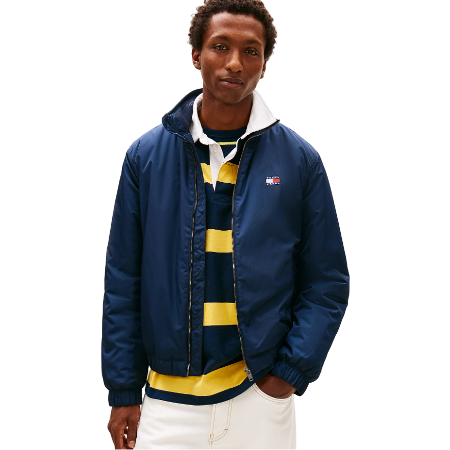 Tommy Jeans men's navy jeans with zip