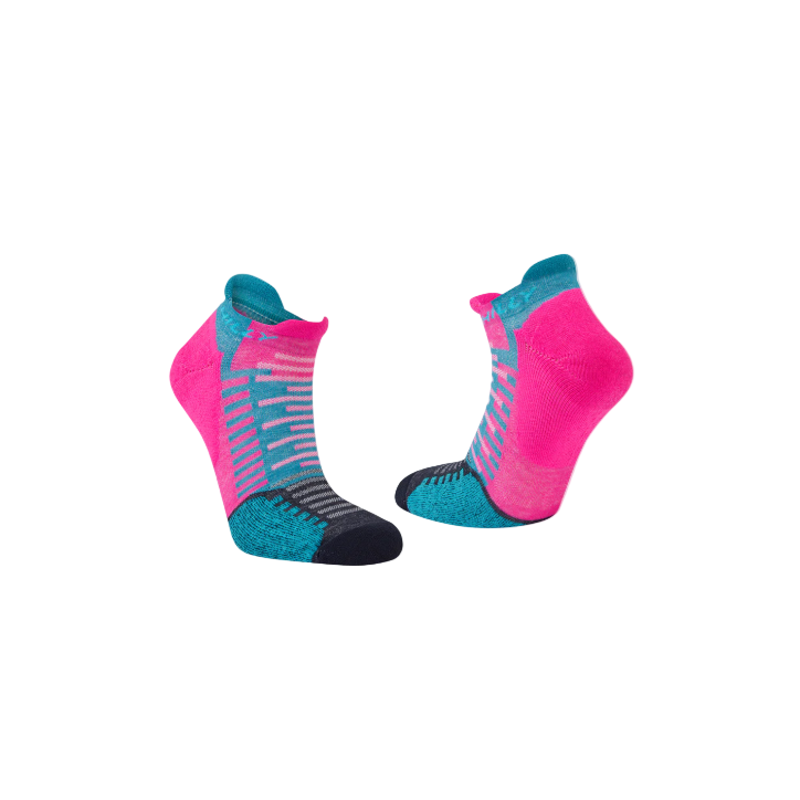 Ronhill Minimum Cushioning Socklet Fluo Pink/Teal