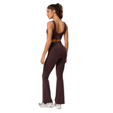 Gym+Coffee Womens Flares Soft Motion Mocha Bean