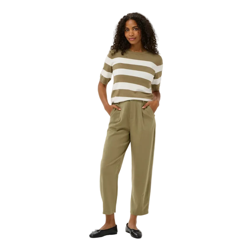 Kaffe Womens KAmerle Trousers Dusky Green