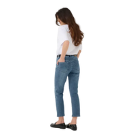 Kaffe Womens KAriver Cropped Jeans Medium Blue Denim