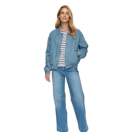 Numph Womens Nudenima Jacket Medium Blue Denim