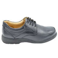 Roamers Mens Extra-Wide Fitting Shoes M204A Black