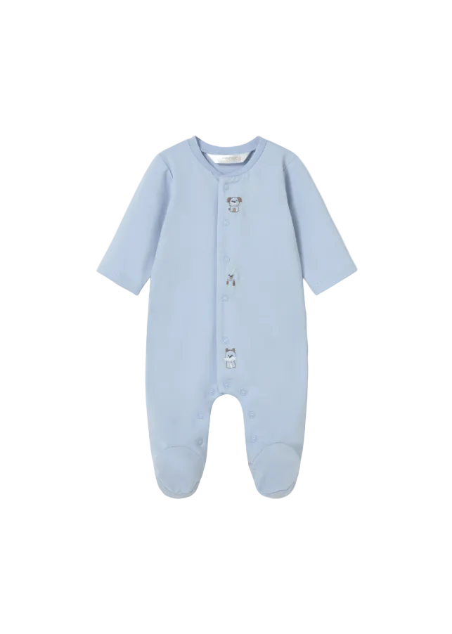 Mayoral Newborn 2-Piece Long-Sleeved Romper Sky
