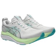 Asics Mens Trainer Gel-Kayano 33 White/Energy Aqua