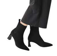 Tamaris Womens Sock Boot 1-25328-47-001 Black