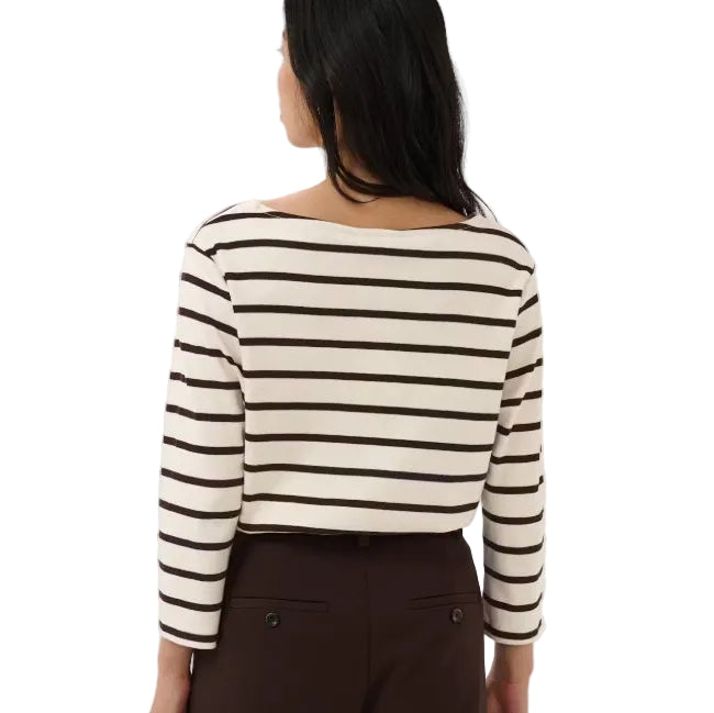 Part Two Womens NelaPW Top Mole Stripe/Brown