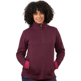 Lighthouse Womens 1/4 Zip Shore II Damson