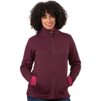 Lighthouse Womens 1/4 Zip Shore II Damson