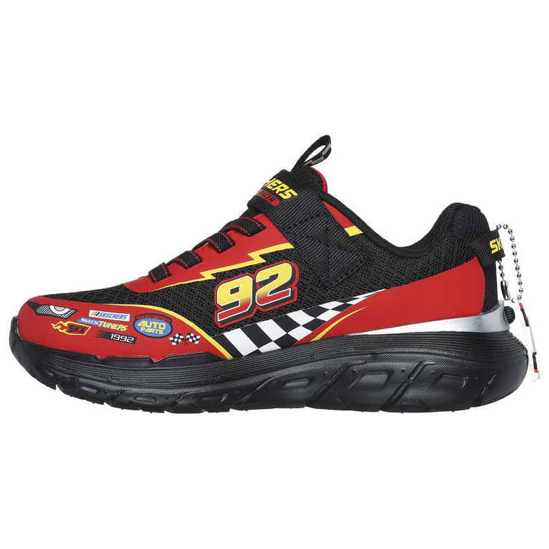 Skechers Boys Trainer Skech Tracks Black/Red