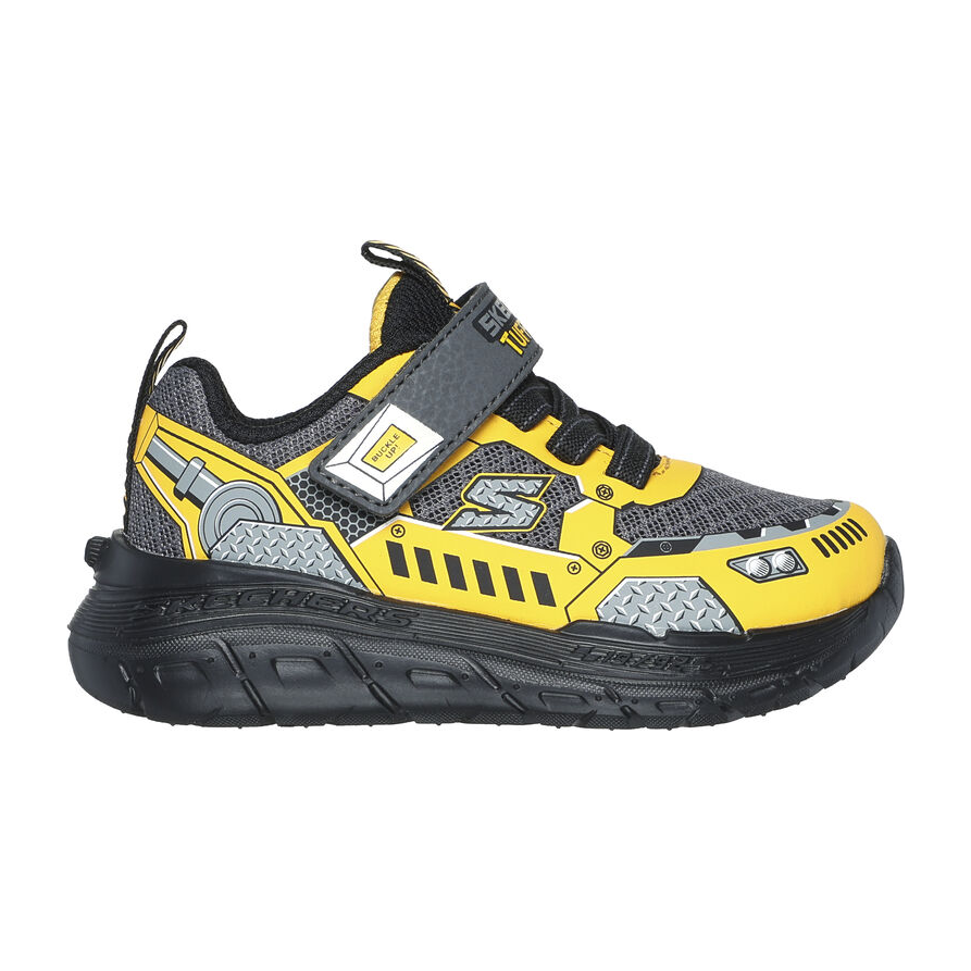 Skechers Boys Trainer Skech Tracks Charcoal/Yellow