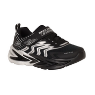 Skechers Boys Trainer S-Lights: Flex-Glow Ultra - Prism-Pacer Black/Silver