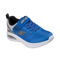 Skechers Boys Trainer Microspec Max Advance - Squad Pacer Blue/Silver
