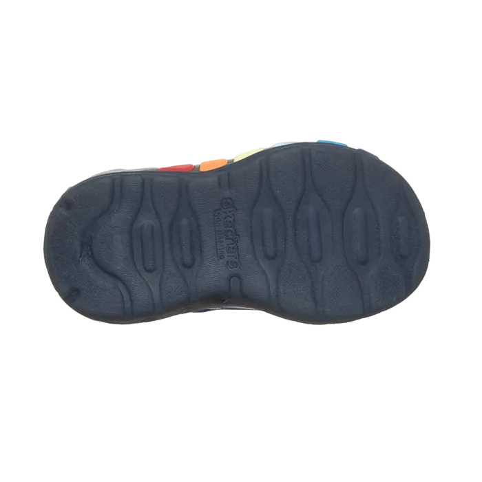 Skechers Boys Trainer S-Lights: Lil Storm Scene Royal
