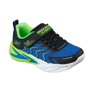 Skechers Boys Trainer S-Lights: Flex-Glow Ultra - Prism-Pacer Black/Blue/Lime
