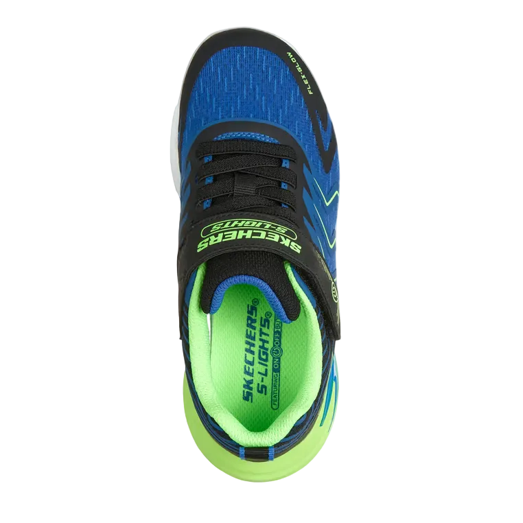 Skechers Boys Trainer S-Lights: Flex-Glow Ultra - Prism-Pacer Black/Blue/Lime