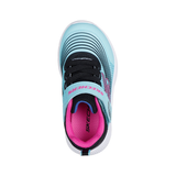 Skechers Girls Trainer Microspec Advance Aqua/Purple