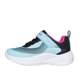 Skechers Girls Trainer Microspec Advance Aqua/Purple