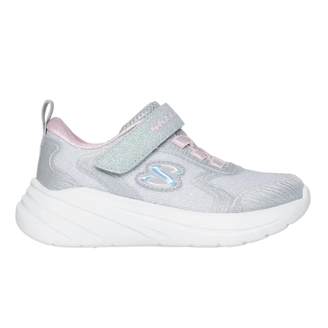 Skechers Wave 92 girls' light grey trainer