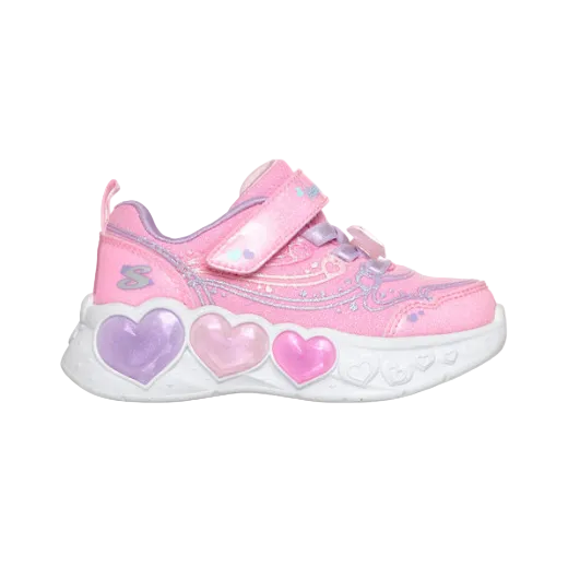 Skechers S-Lights girls' pink and lilac light-up trainers