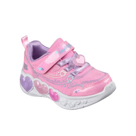 Skechers Girls Trainer S-Lights: Enchanted Heart Lights Pink/Multi