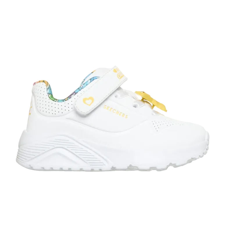 Skechers Girls Trainer Care Bears Uno Lite Bear Spirit White