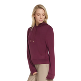 Skechers Womens Hoodie Cozy Luxe Burgundy