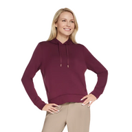 Skechers Womens Hoodie Cozy Luxe Burgundy