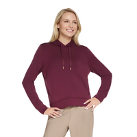 Skechers Womens Hoodie Cozy Luxe Burgundy
