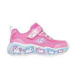 Skechers Girls Trainer Play Scene Shimmer Splash Pink/Lavender