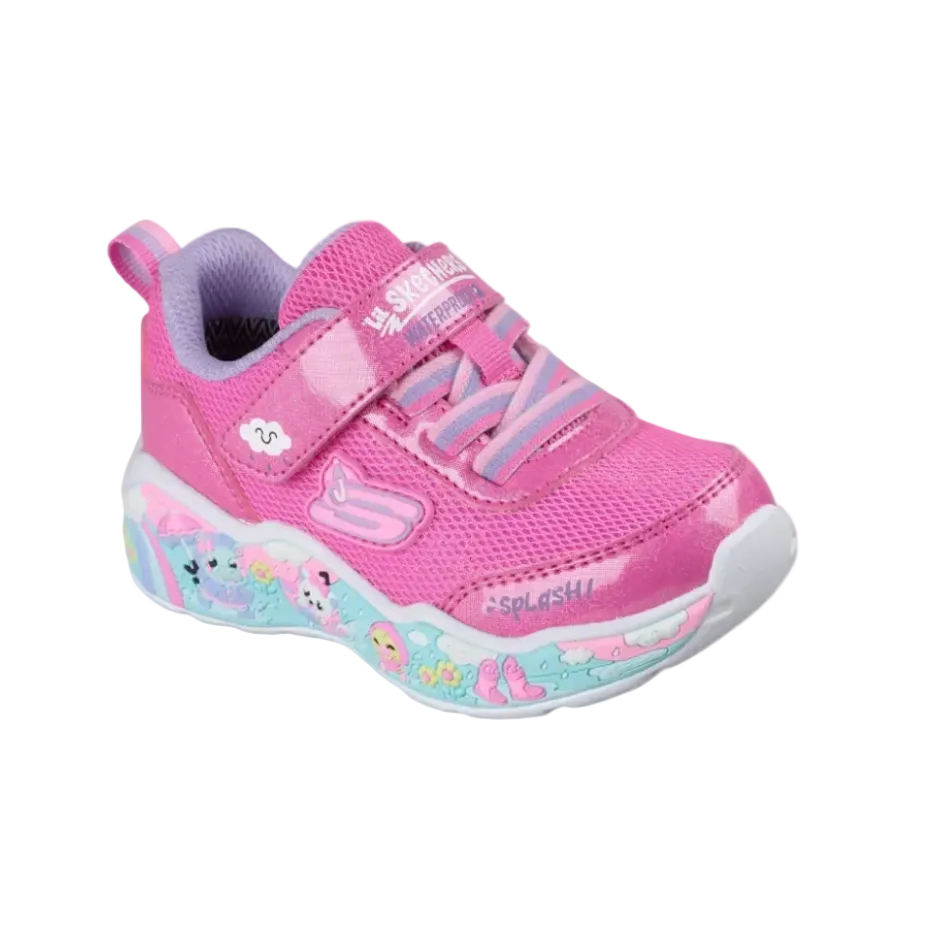 Skechers Play Scene girls' pink and lavender trainer