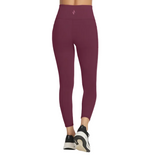 Skechers Womens Legging Go Walk High Waisted 7/8 Burgundy