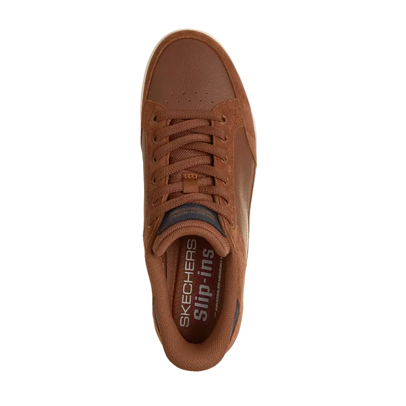 Skechers Mens Trainer Slip-ins: Recoil - Persius Brown/Natural