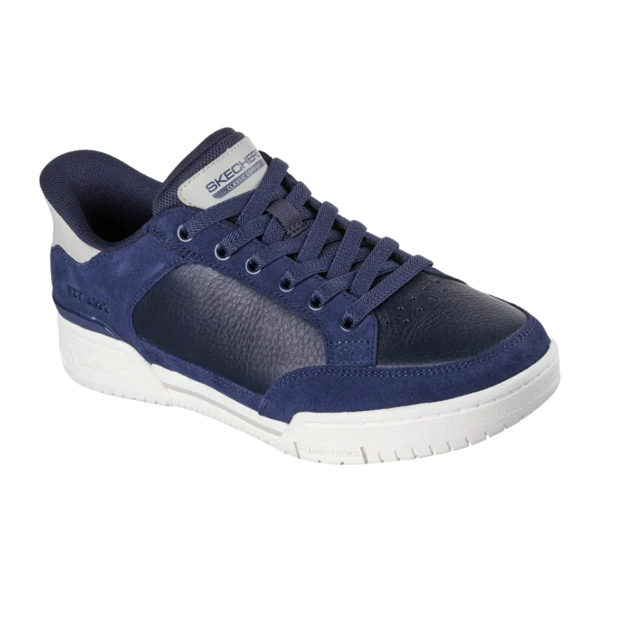 Skechers men's navy slip-on trainer