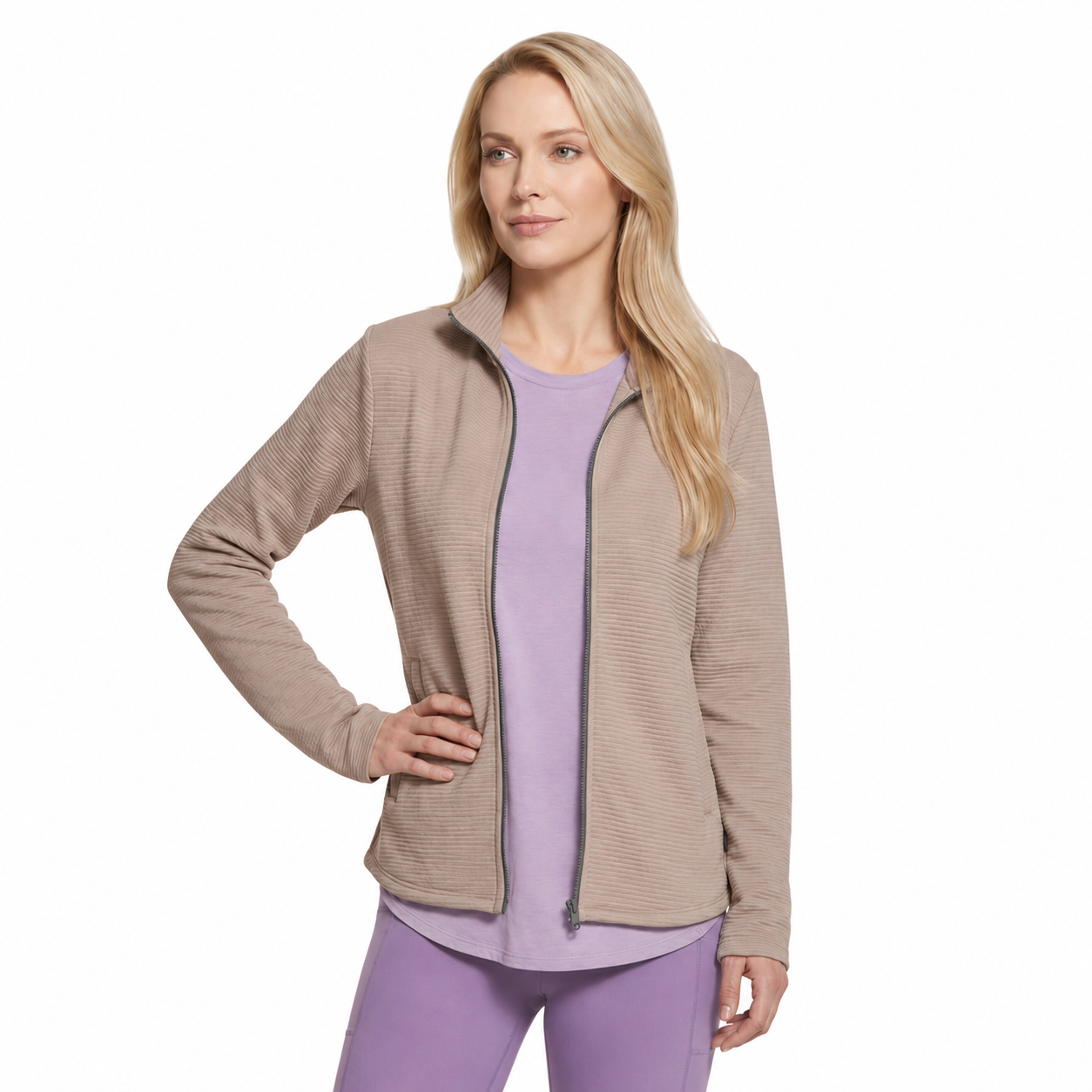 Skechers  Womens Jacket Go Walk Shine Taupe